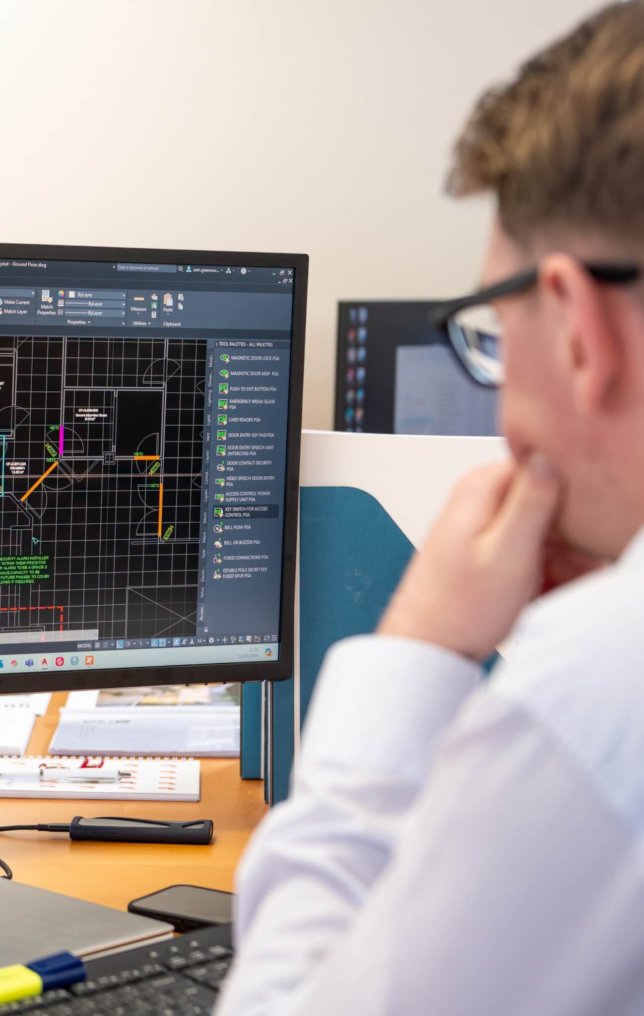 Pettit Singleton Associates Engineer working on design