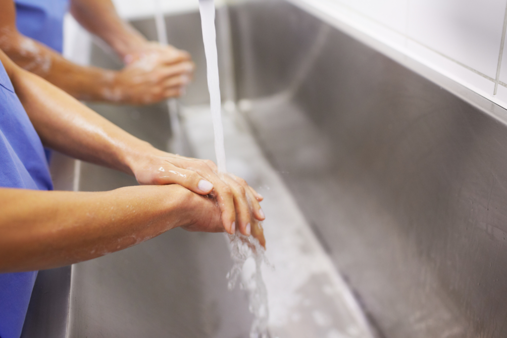 Water Safety In Hospitals Doctors Washing Hands