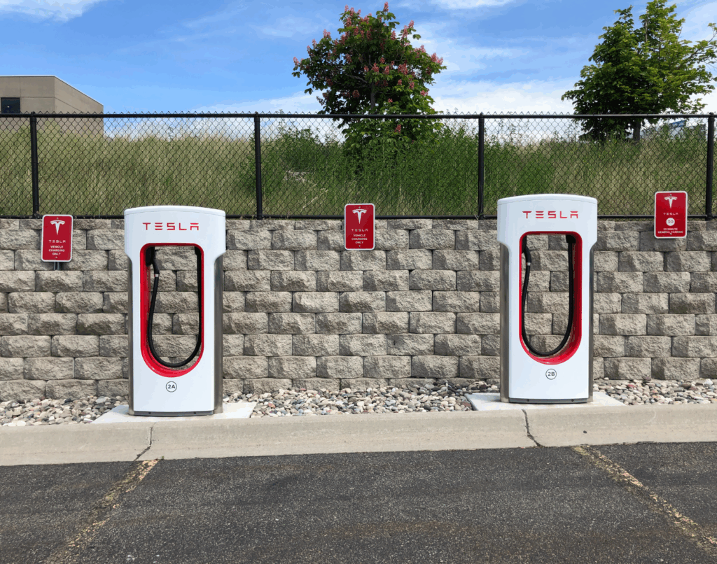 EV Charging Funding for NHS Tesla Charging Points